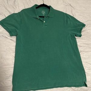 J Crew Green Polo